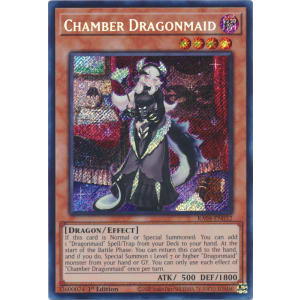 遊戯王CHAMBER DRAGONMAID 20TH SECRET RARE Chamber Dragonmaid (Quarter Century Secret Rare) - Quarter Century